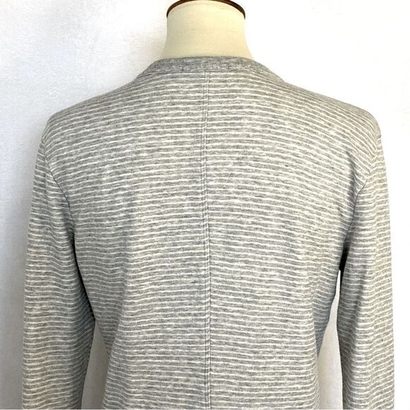 JAMES PERSE LONG BUTTON FRONT FLEECE CARDIGAN - Picture 8 of 15